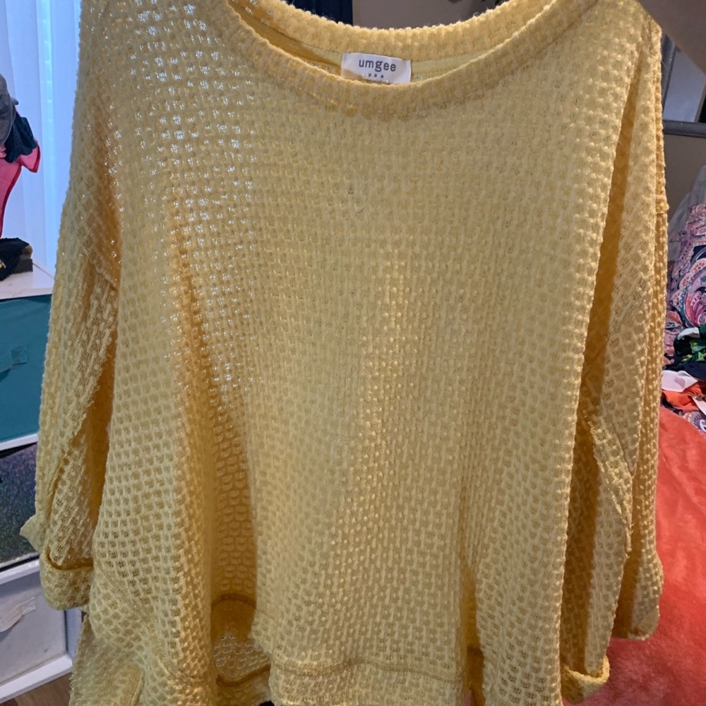Umgee brand yellow shirt